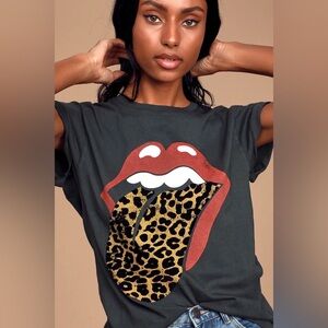 Daydreamer Rolling Stones Velvet Leopard Tongue